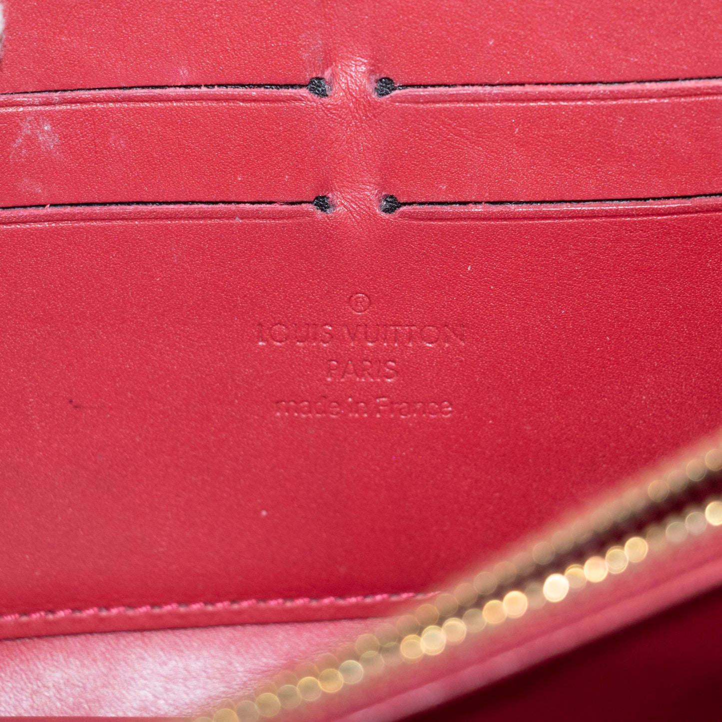 Louis Vuitton Rayures Vernis Zippy Long Wallet #3927