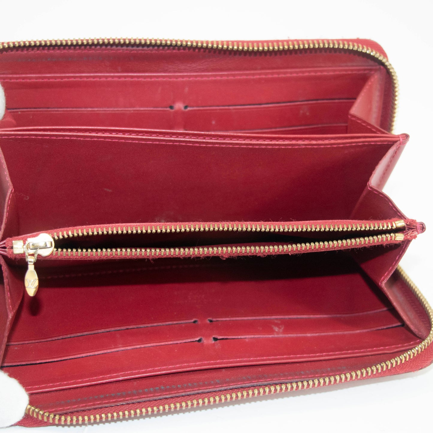 Louis Vuitton Rayures Vernis Zippy Long Wallet #3927