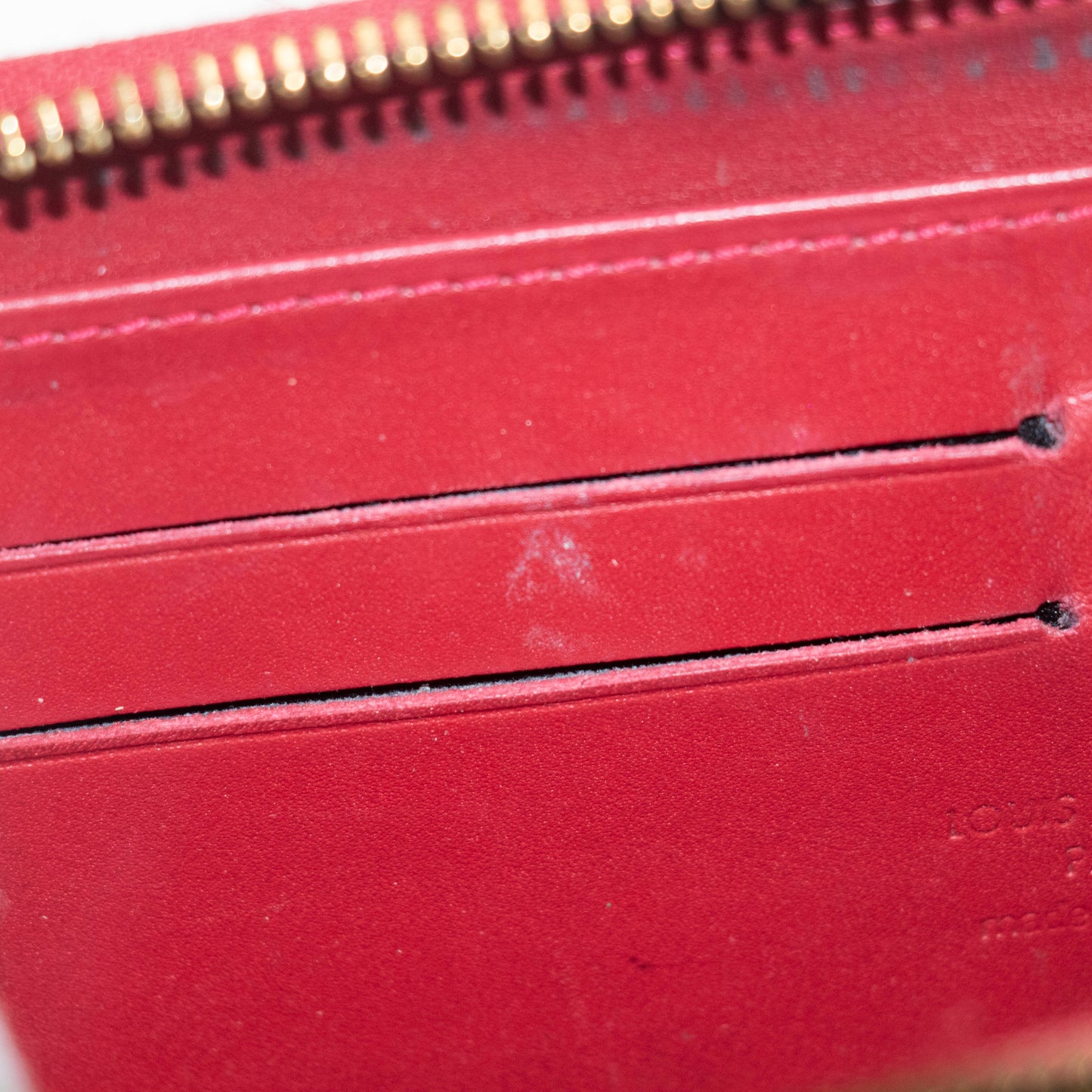 Louis Vuitton Rayures Vernis Zippy Long Wallet #3927