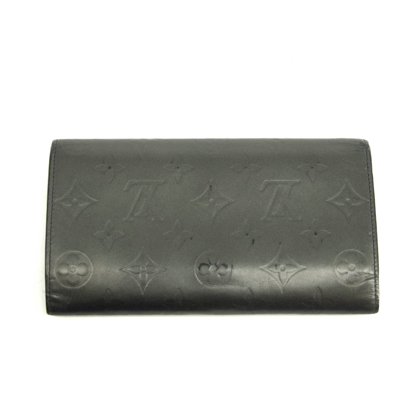 Louis Vuitton Grey Vernis International Long Wallet #3931