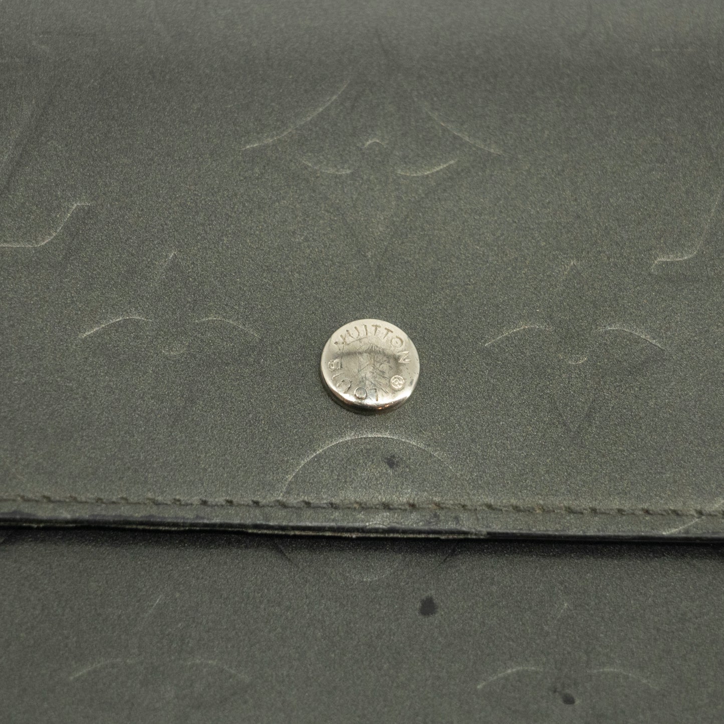 Louis Vuitton Grey Vernis International Long Wallet #3931