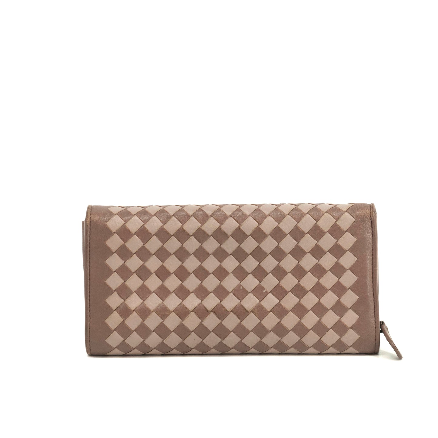Bottega Veneta Intrecciato Pink Long Wallet #3953