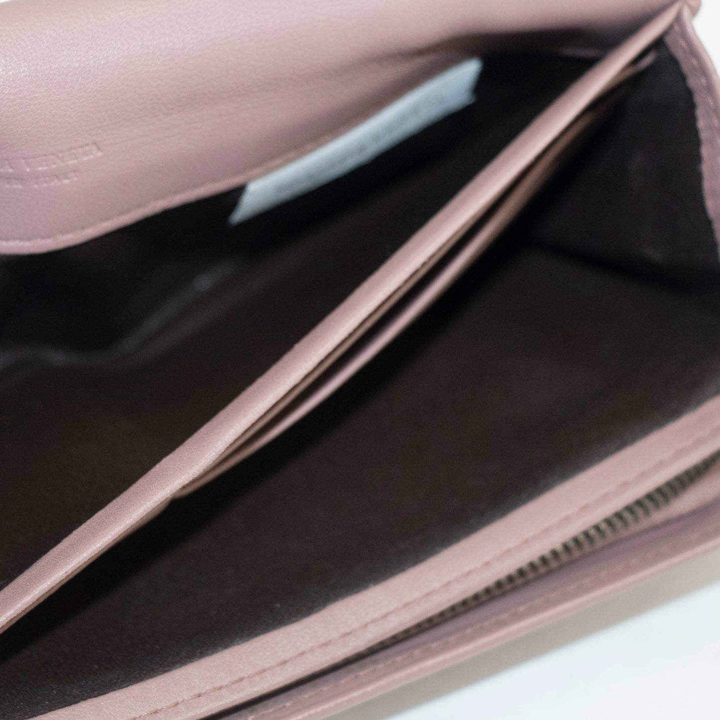 Bottega Veneta Intrecciato Pink Long Wallet #3953