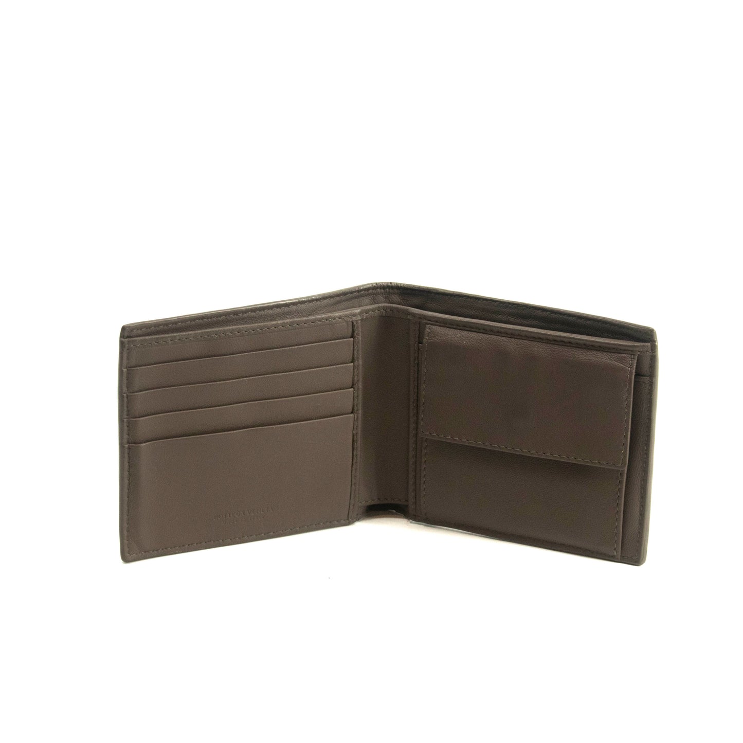 Bottega Veneta Grey Quilted Multicolor Bifold Wallet #3998