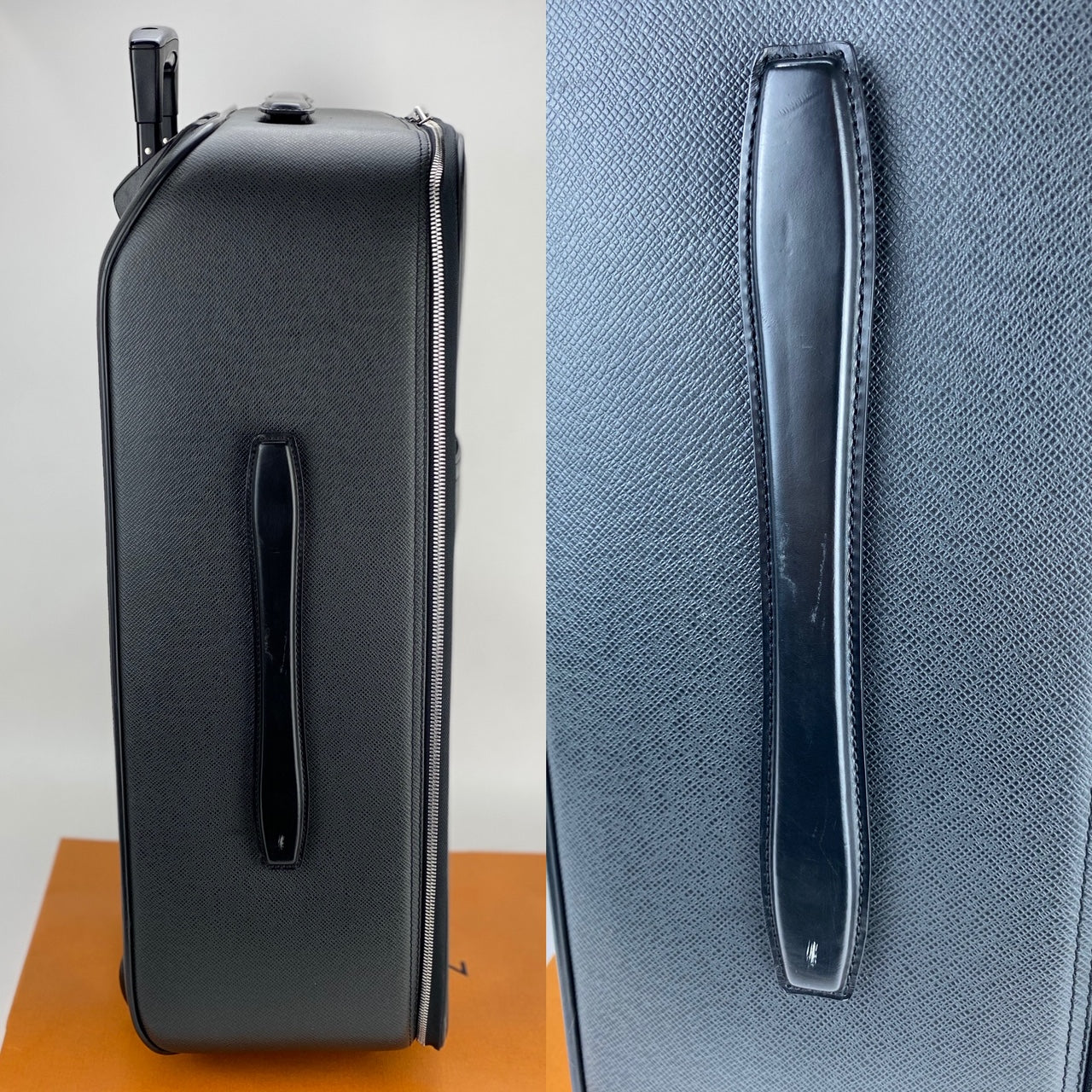 Louis Vuitton Pegase 60 Ardoise Taiga  Rolling suitcase carry on Luggage pre owned