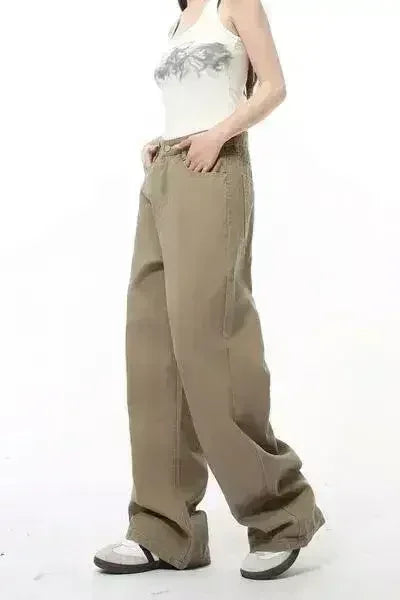 Pocketed Wide Leg Men's Jeans