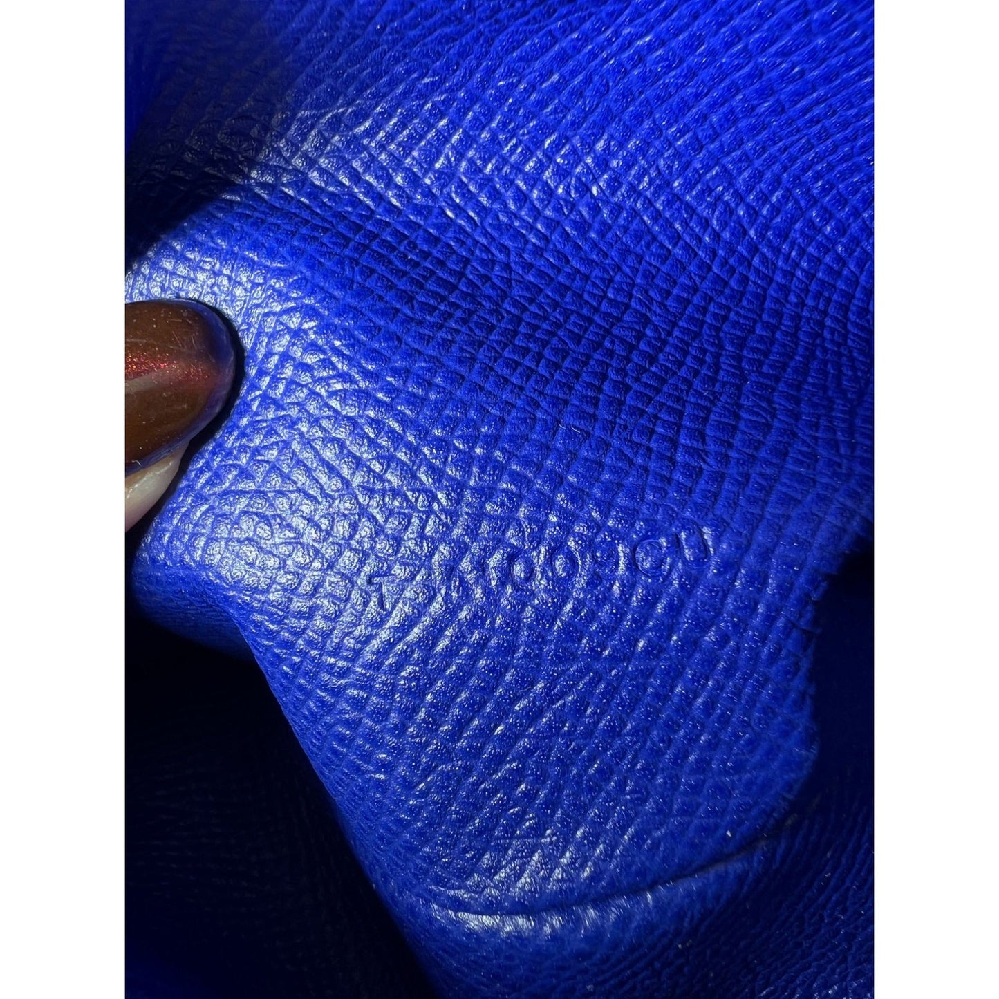 Hermes Long Epson Bearn Gusset Electrique Bleu Wallet