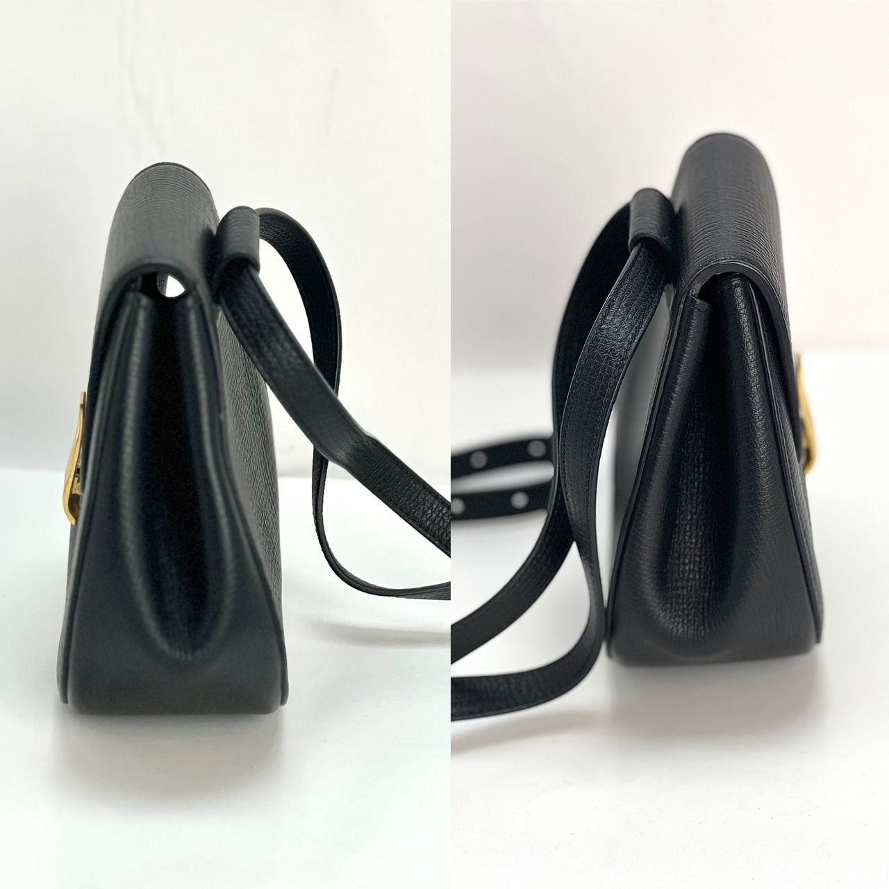 Bottega Veneta Palmellato Calfskin rounded Belt Waist Bag Black