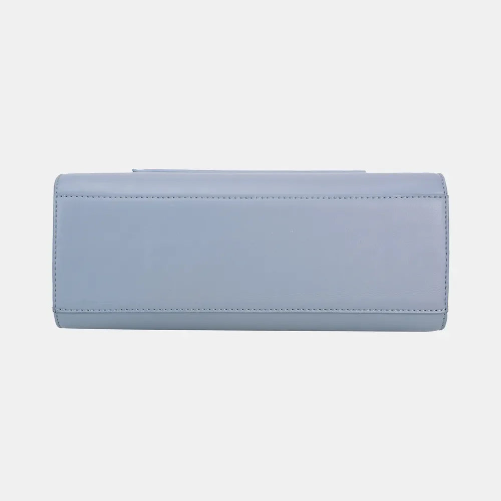 David Jones PU Leather Handbag Sleek Durable Everyday Tote