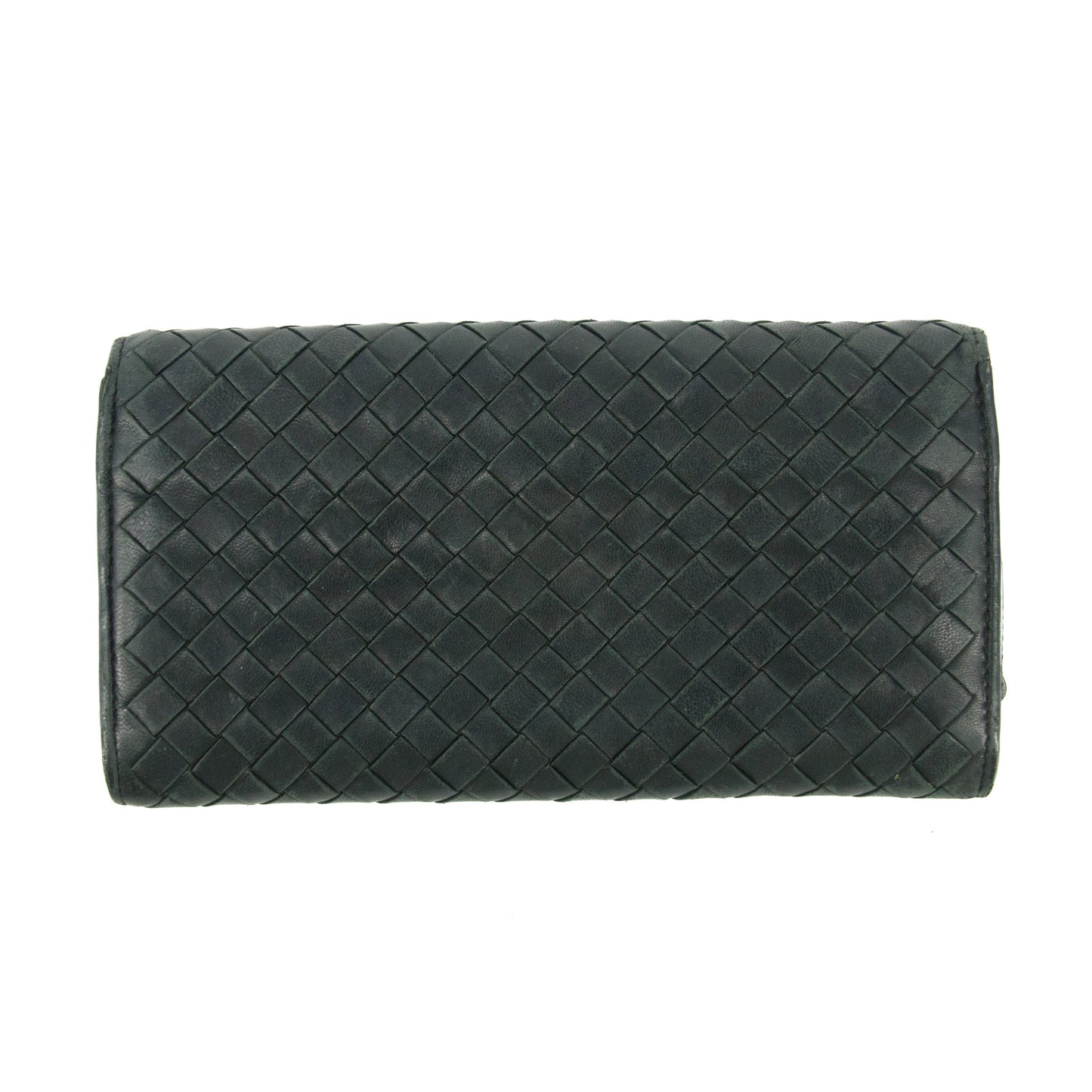 Bottega Veneta Intrecciato Black Long Wallet #4615