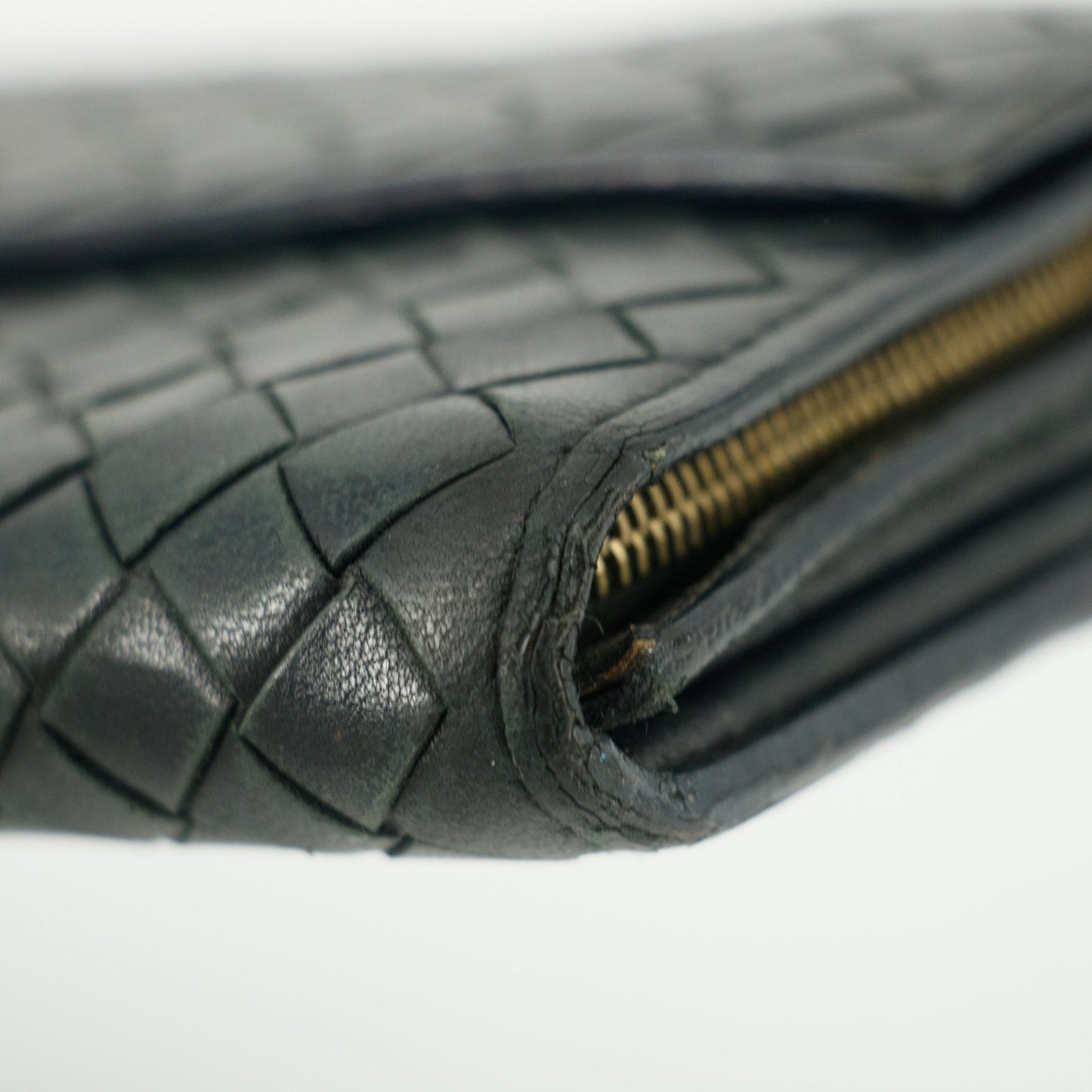 Bottega Veneta Intrecciato Black Long Wallet #4615