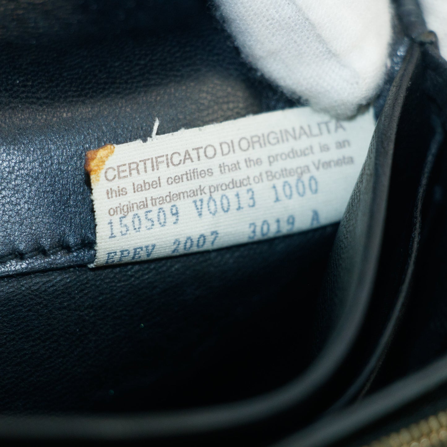 Bottega Veneta Intrecciato Black Long Wallet #4615