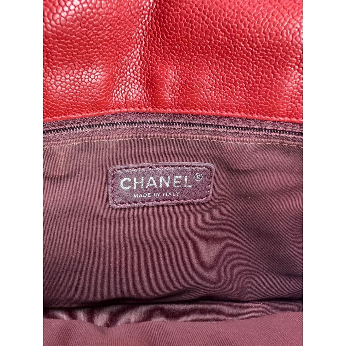 Chanel Caviar Quilted Medium French Riviera Red Flap