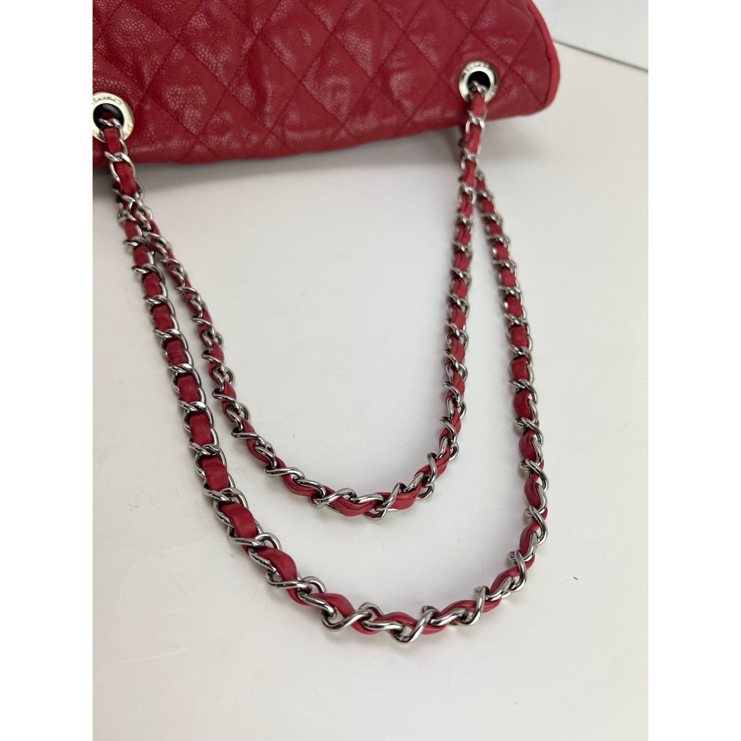 Chanel Caviar Quilted Medium French Riviera Red Flap