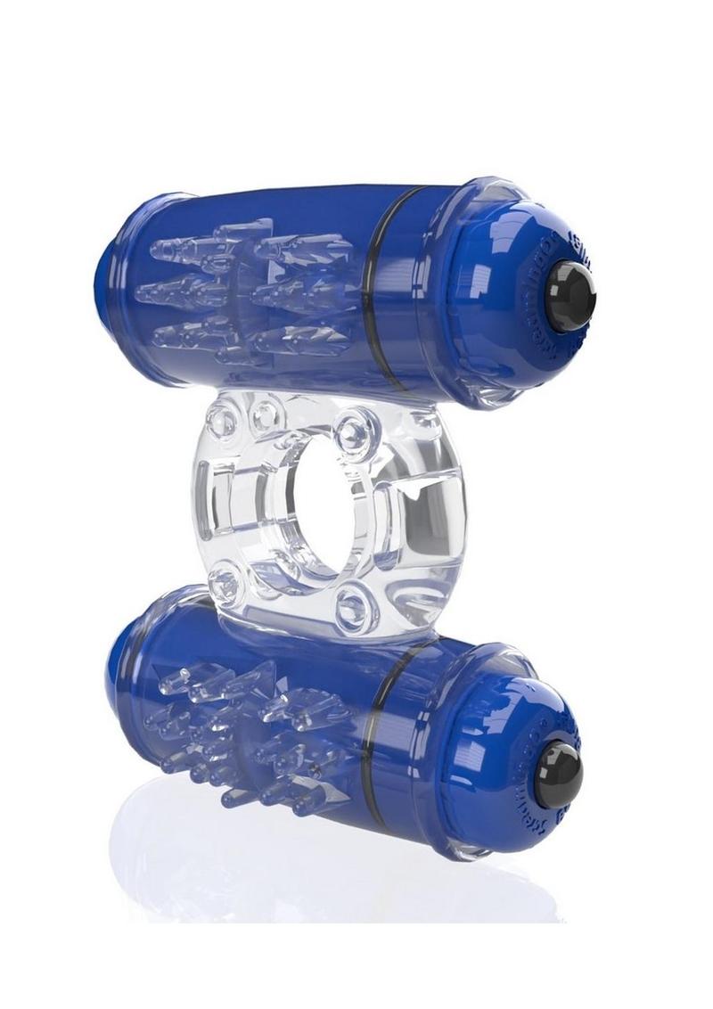 4T Double Wammy Silicone Dual Vibrating Couples Cock Ring