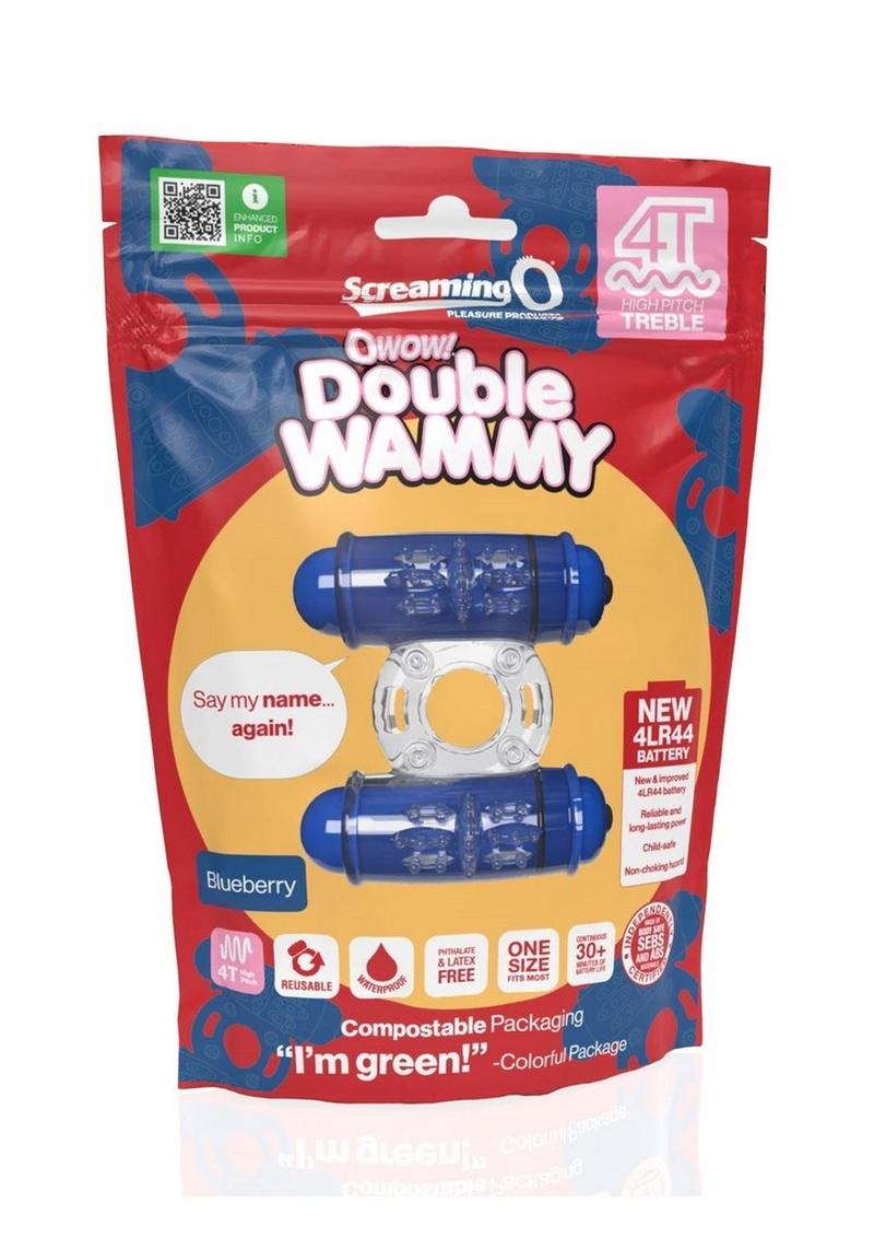4T Double Wammy Silicone Dual Vibrating Couples Cock Ring