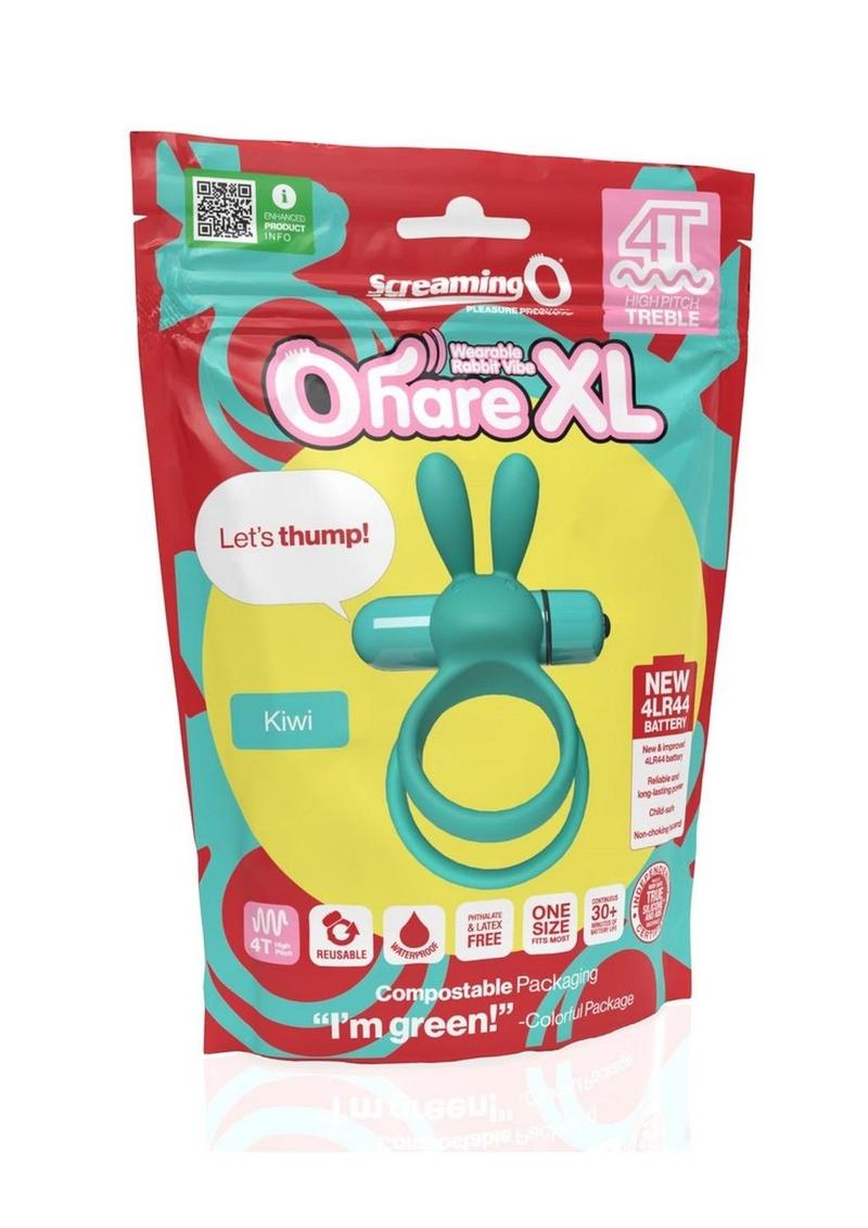 Screaming O Ohare XL Kiwi Wearable Rabbit Vibrating Cock Ring