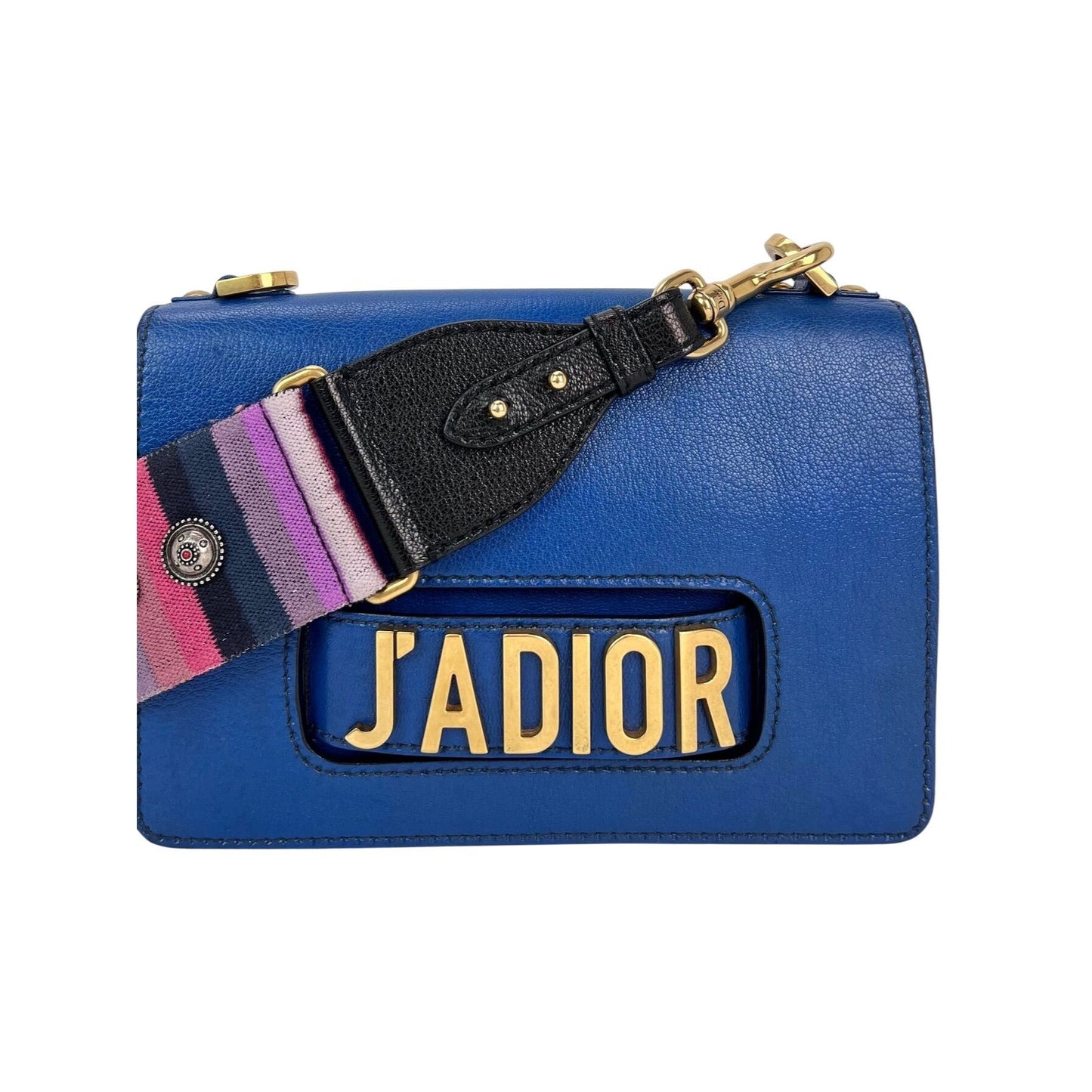 Christian Dior CD J'ADIOR Blue Flap Leather Shoulder Bag