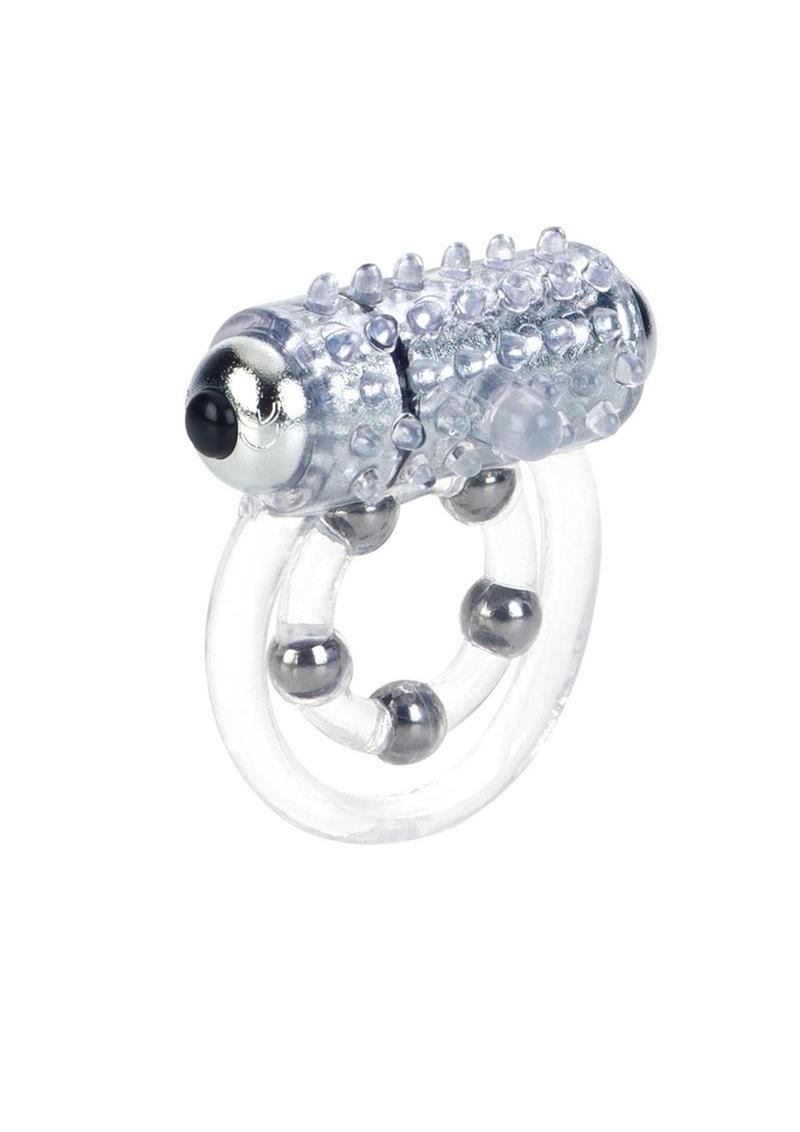 Calexotics 5 Bead Maximus Vibrating Cock Ring With Stimulator