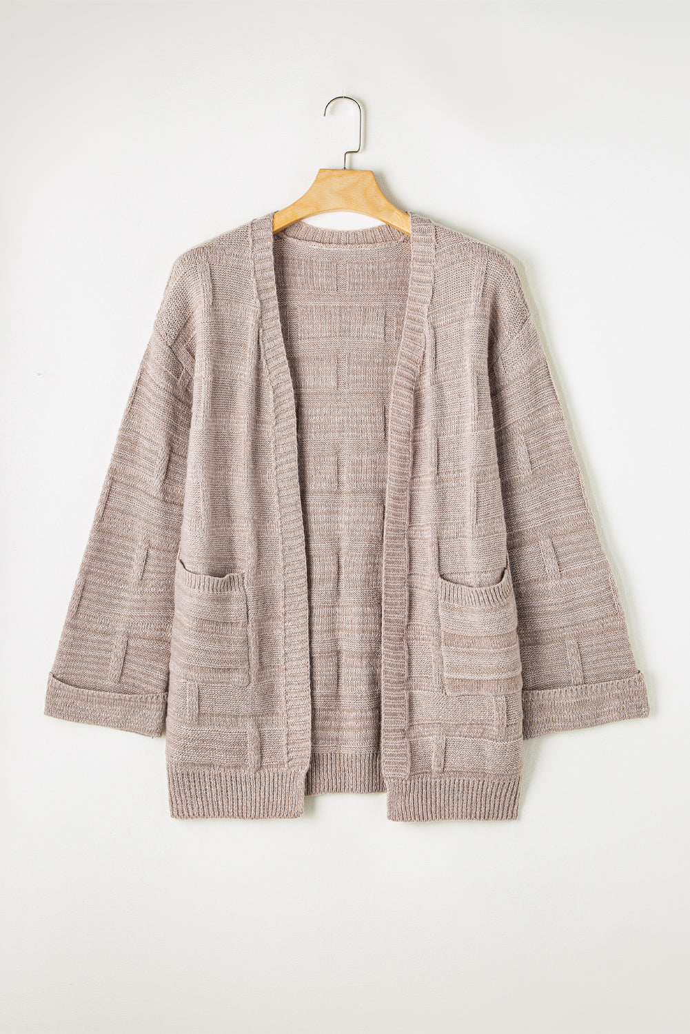 Athena Knit Open Front Chic Cardigan with Pockets