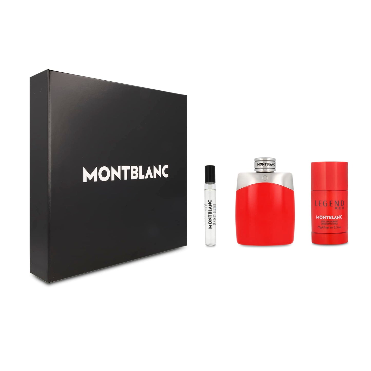 MONTBLANC Legend Red Gift Set for Men, Includes: 3.3 Oz EDP, Mini EDP and Deo