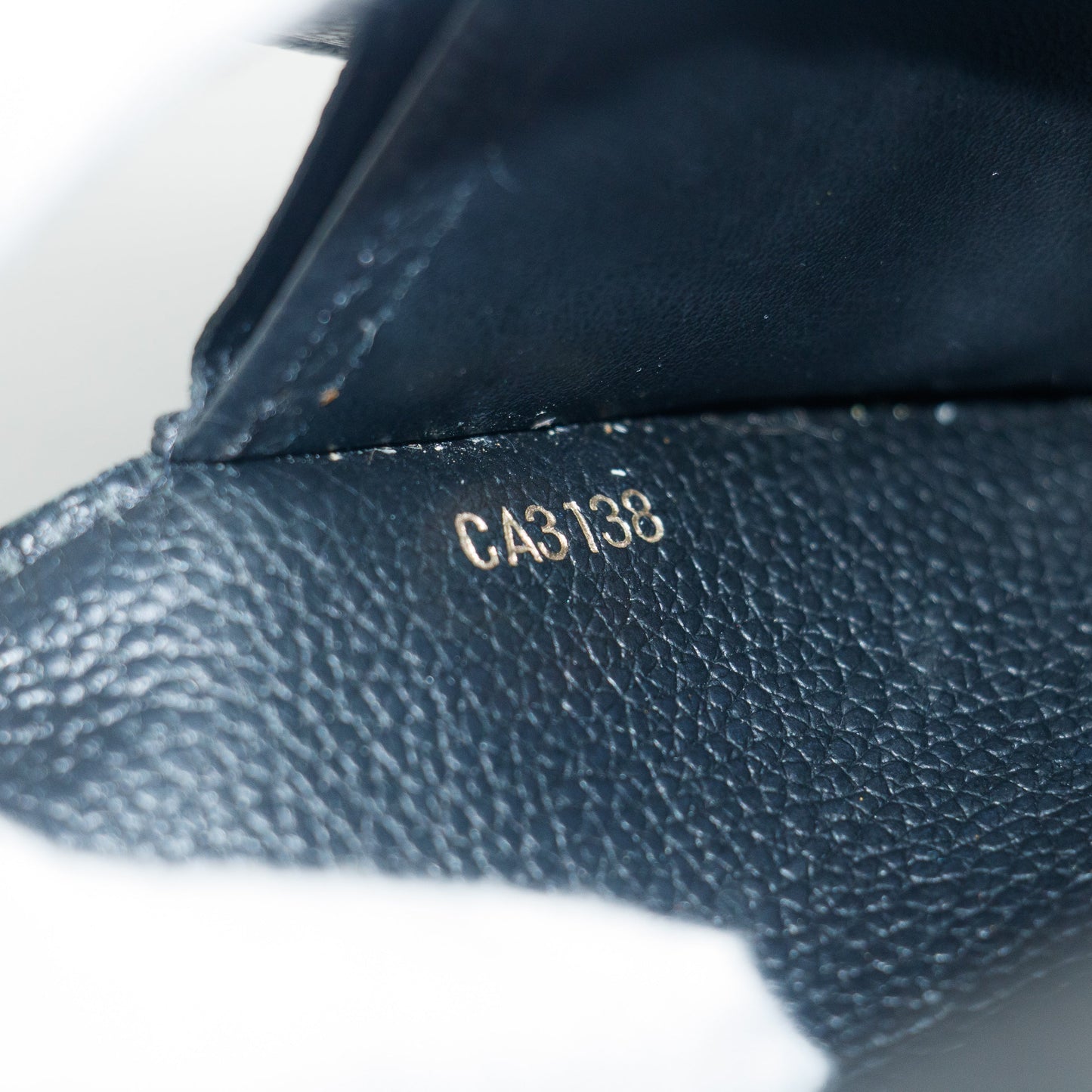 Louis Vuitton Monogram Empreinte Portefeuille Black Leather Wallet #5297