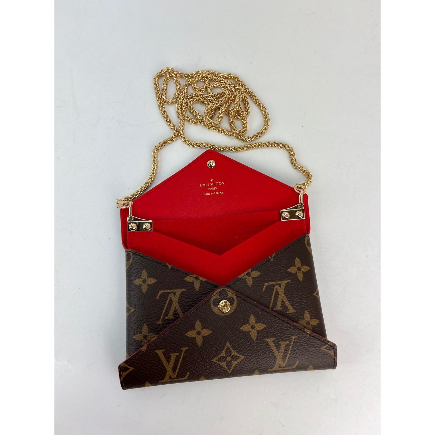LOUIS VUITTON Kirigami Pochette Red Medium Crossbody Bag