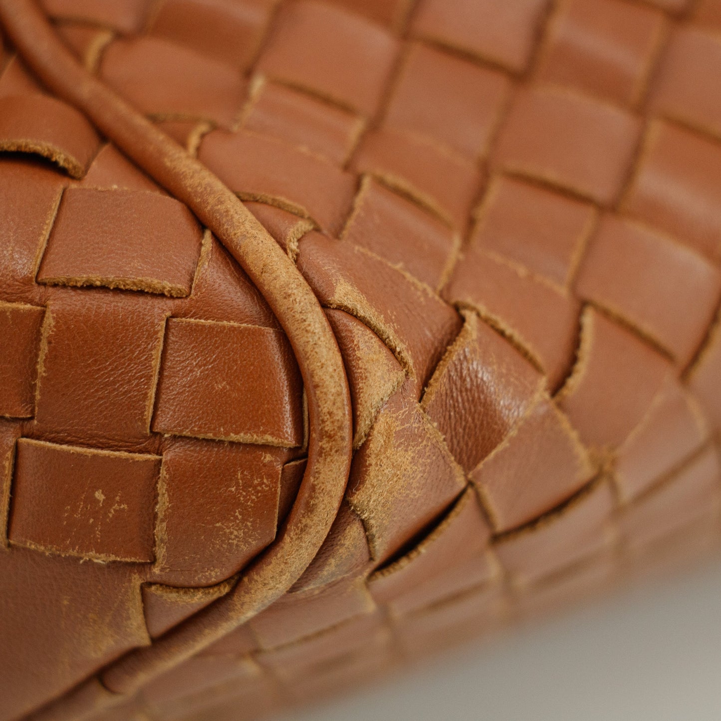 Bottega Veneta Intrrecciato Brown Leather Cosmetic Bag #5744