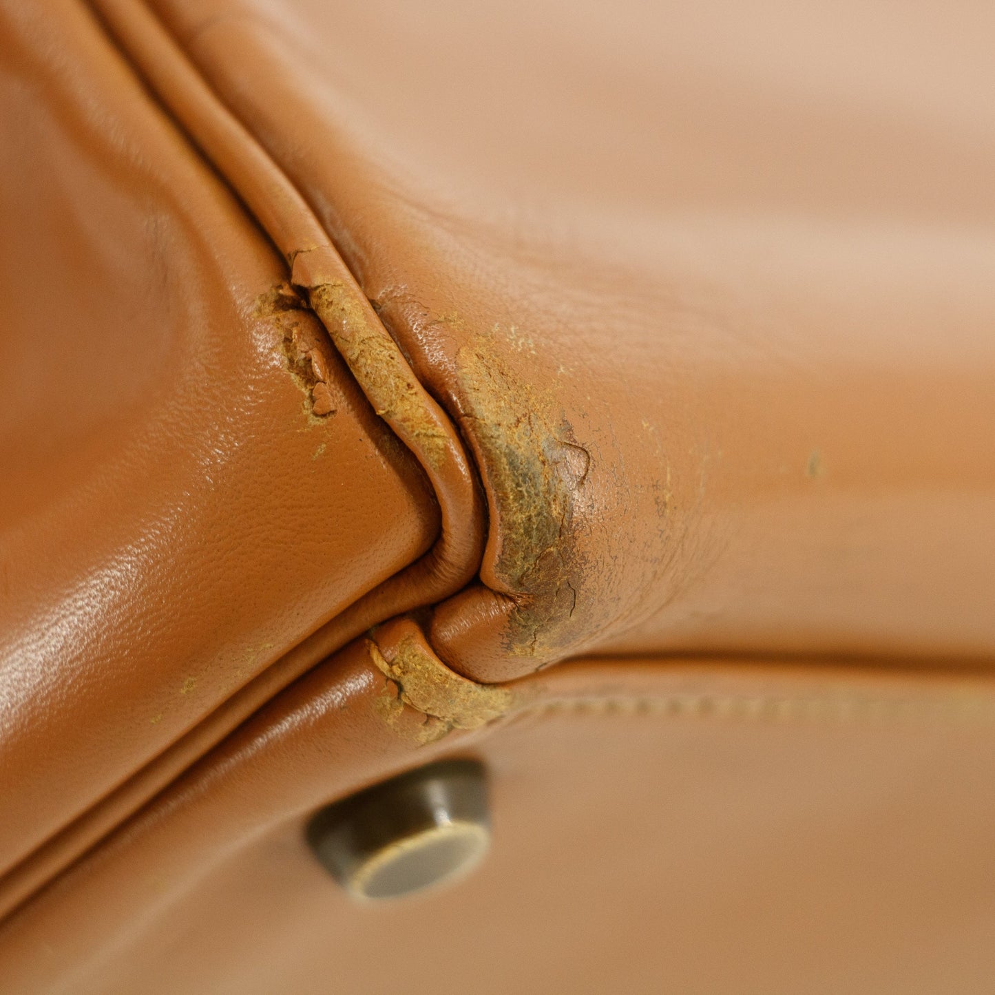 Hermes Kelly 32 Boxcalf Brown Handbag Year 1986 #5775