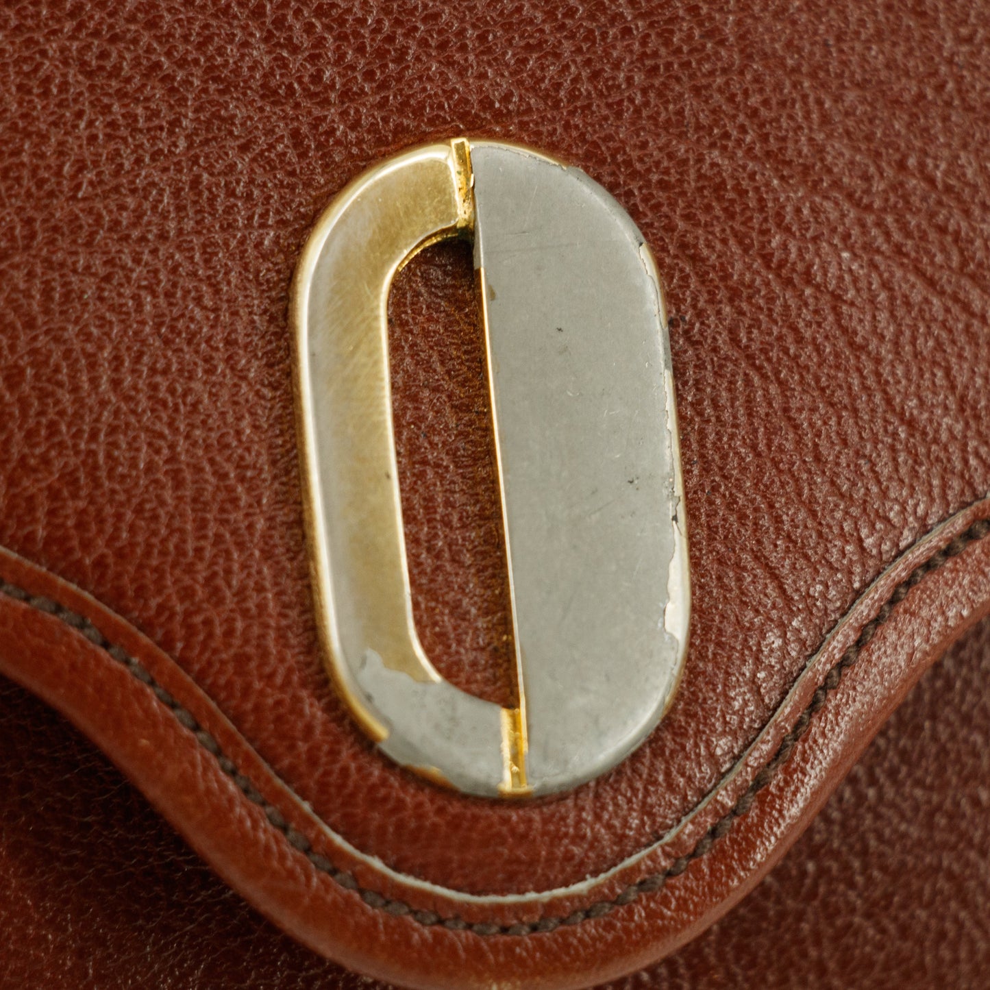 Christian Dior Red Leather Chain Shoulder Bag #5871