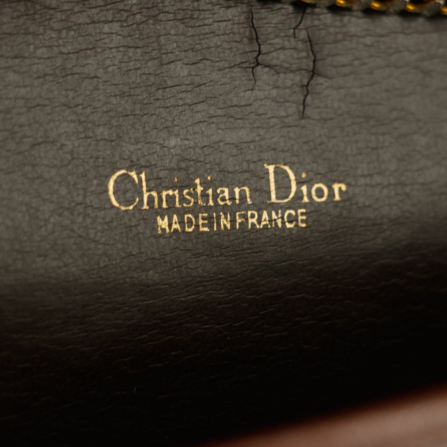 Christian Dior Red Leather Chain Shoulder Bag #5871