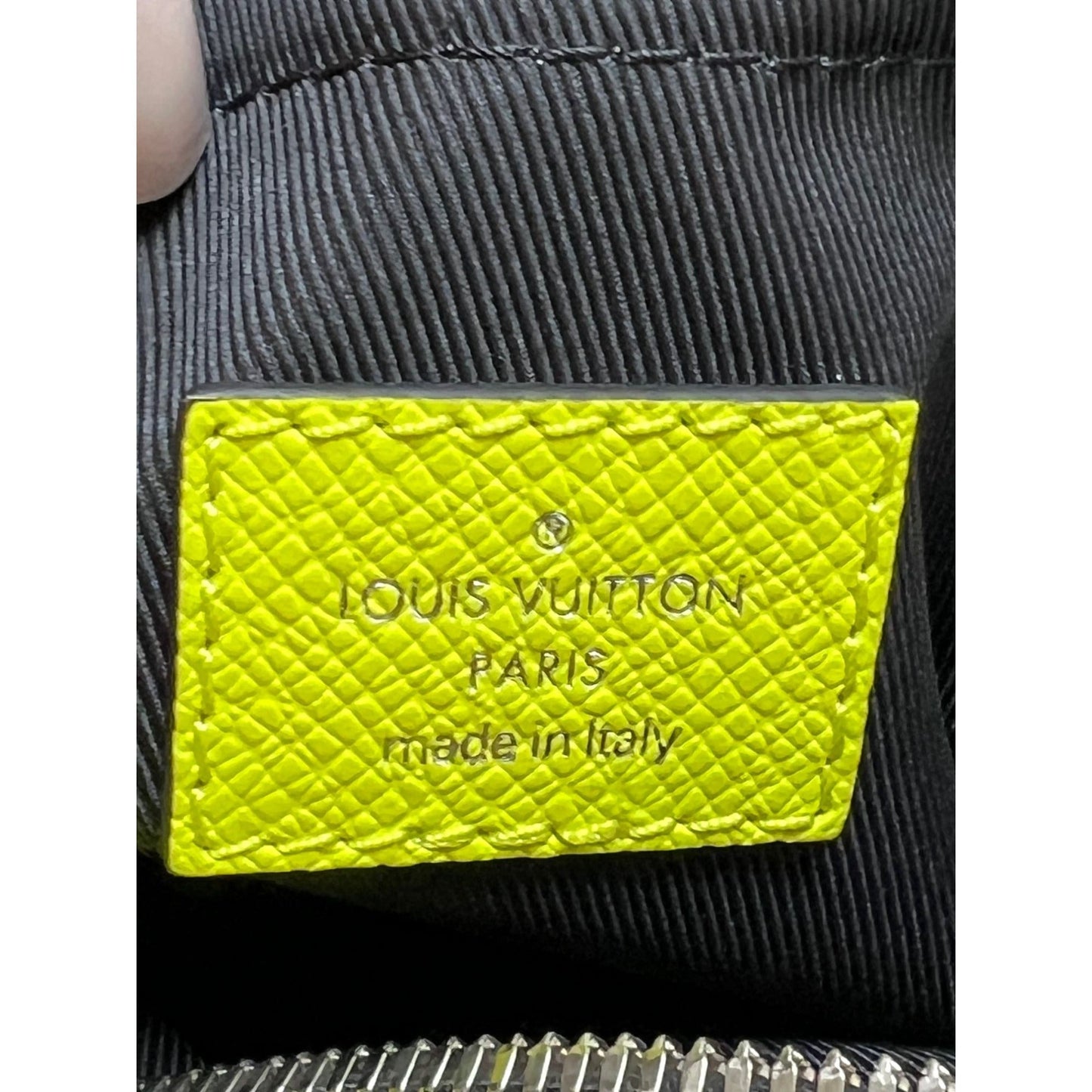 LOUIS VUITTON Taigarama Outdoor Messenger Yellow Bag