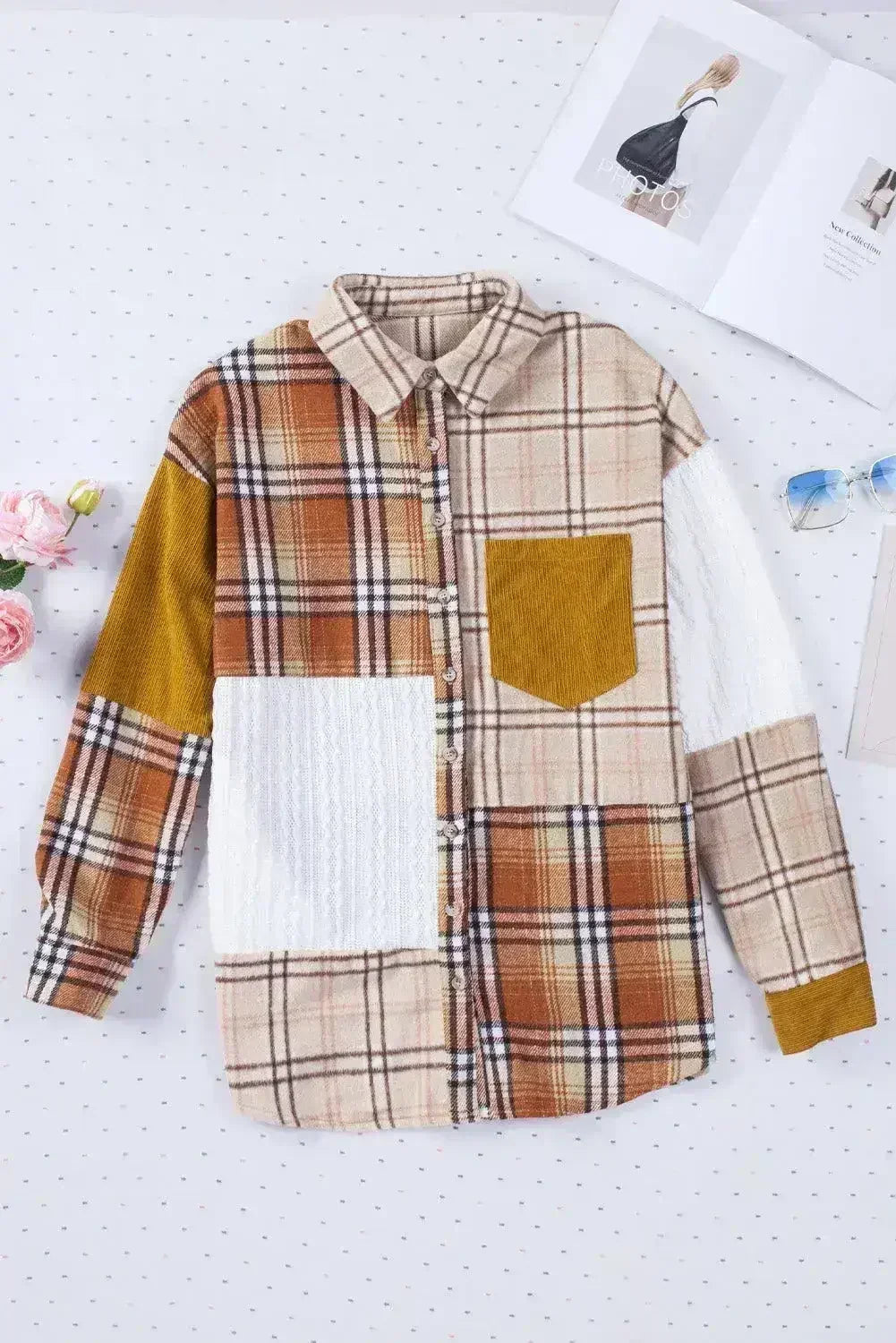 Plaid Pocket Shirt Jacket