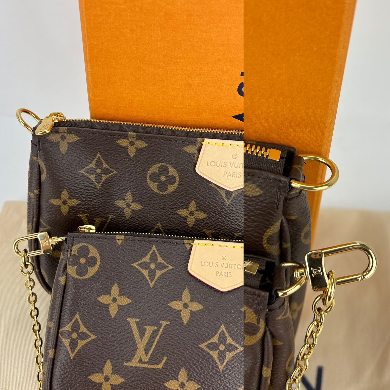 Louis Vuitton Multi Pochette Accessoires Monogram Canvas Brown Preowned
