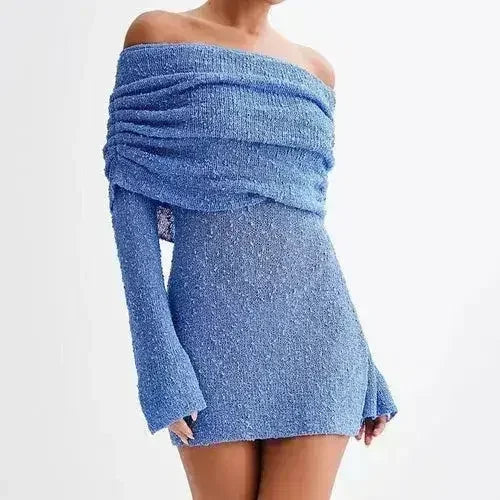 25 Edition – Off-Shoulder Knit Bodycon Dress