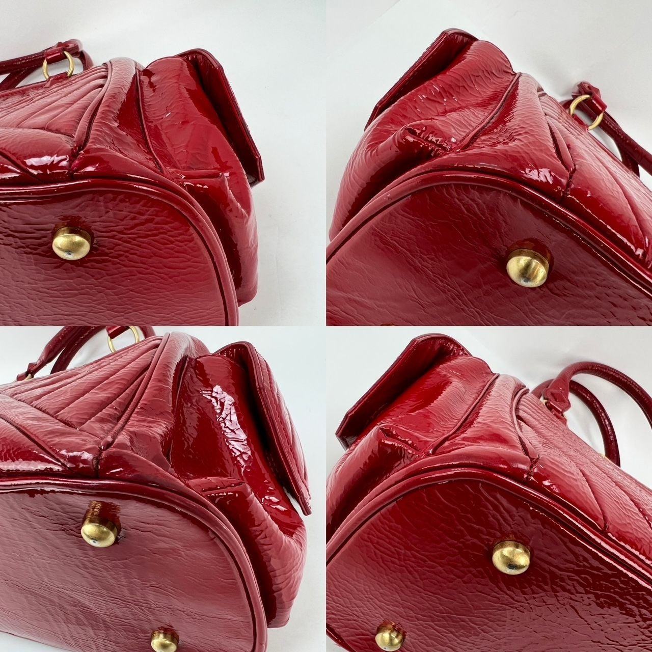 Isabella Fiore Red Patent Leather Hand bag