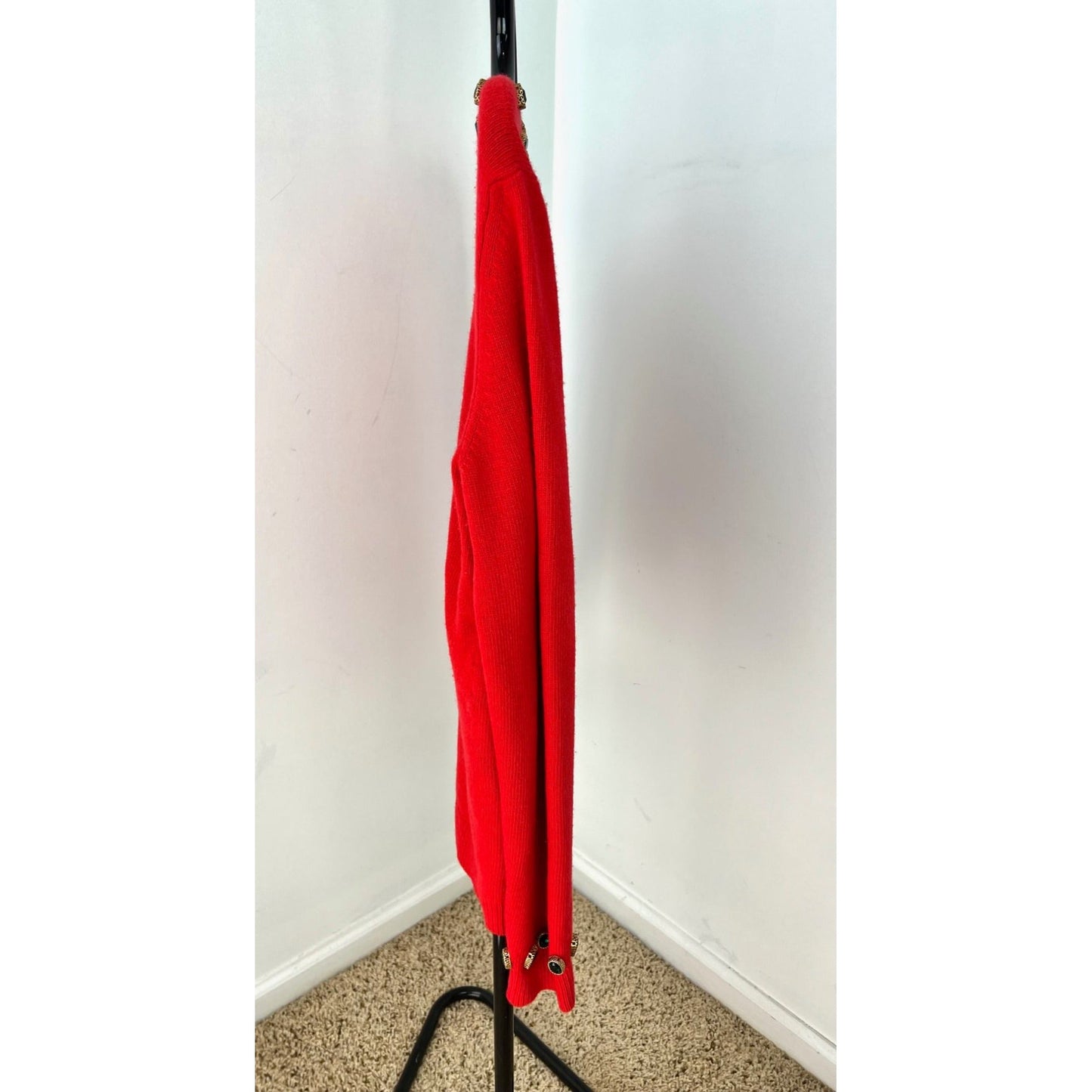 Pull en laine rouge Gucci pour femme avec logo NY Yankees