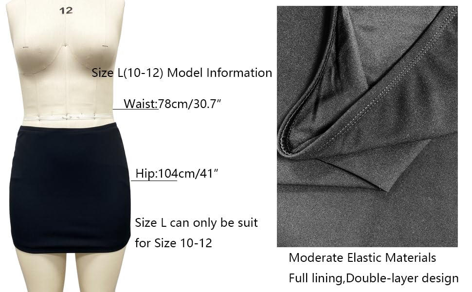 Wrotorea Women's White Mini Skirt Sex Mid-Waist Stretch Fitted Bodycon Short Mini Skirts