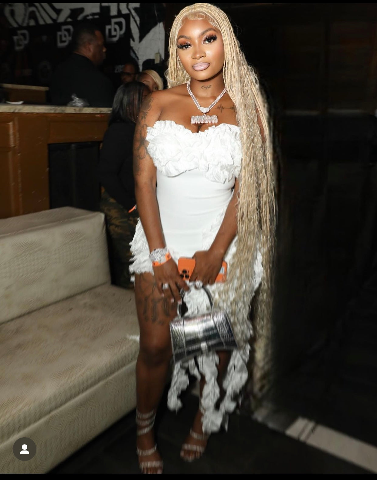 Bohemian Knotless Braid Wig "HD Full Lace" Blondy