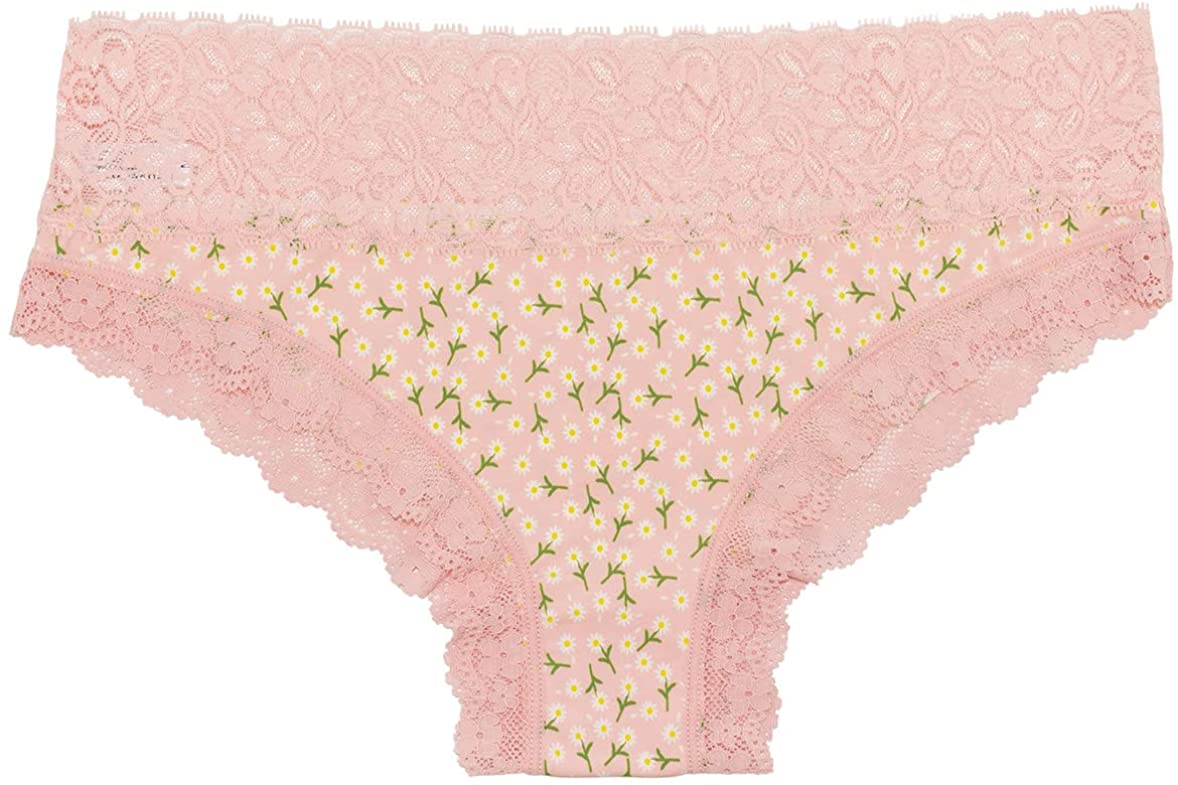 Ditsy Floral and Lace Laser Cut Bikini