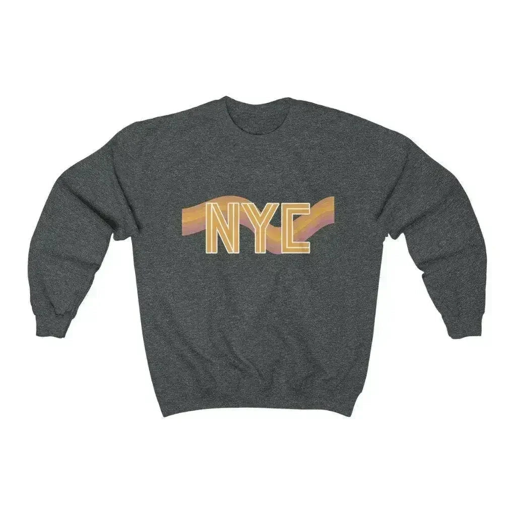 NYC Retro 70's Sweatshirt – Vintage Loose Fit Crewneck