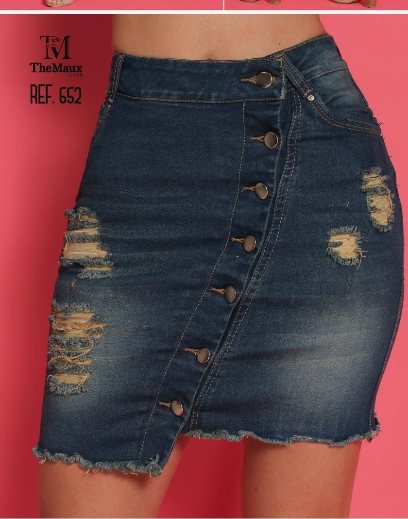 652 100% Authentic Colombian Push Up Skirt