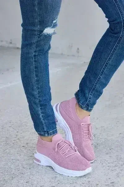 Breathable Mesh Athletic Shoes - Lightweight Workout Sneakers | Femstylo