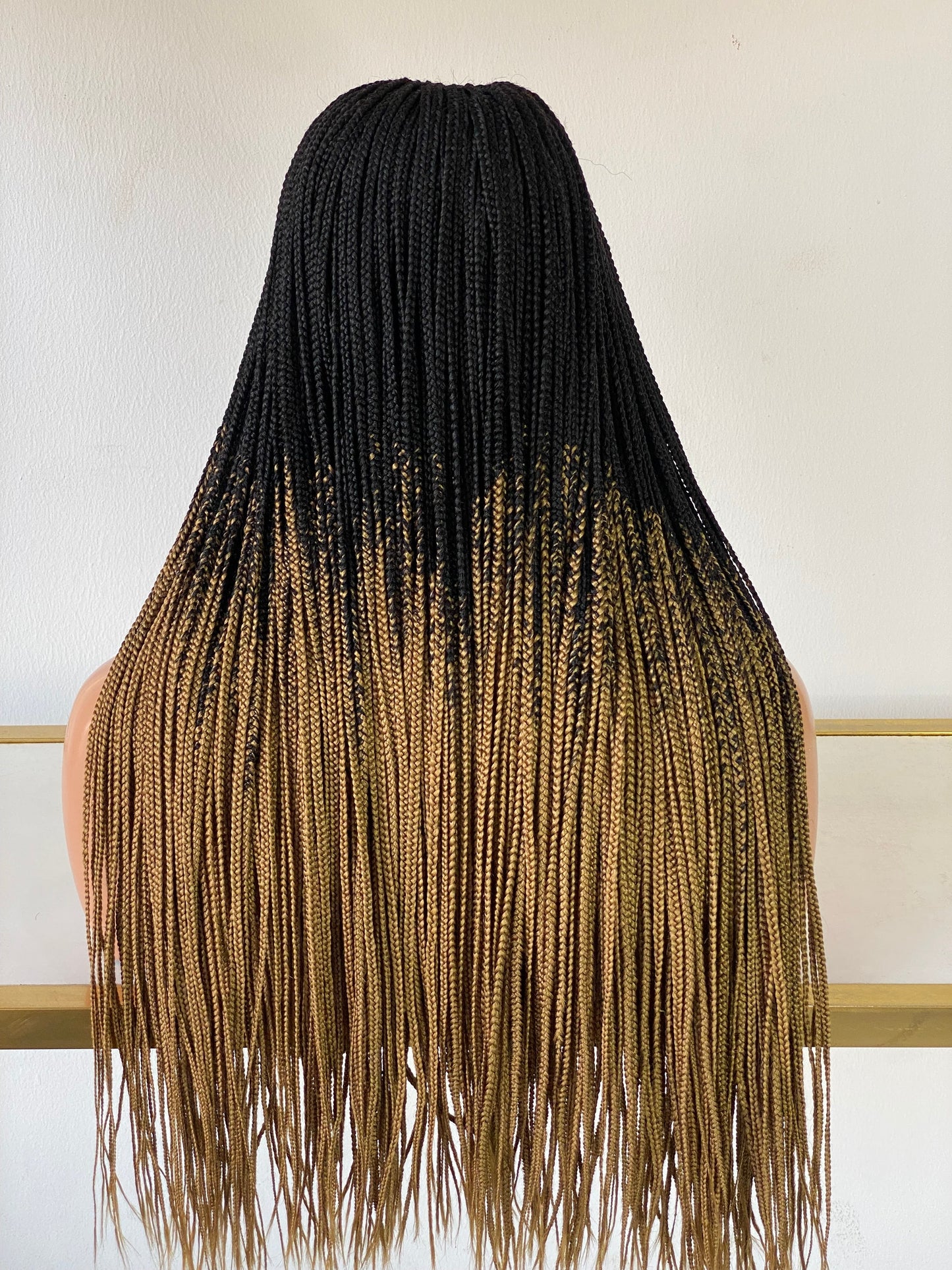 Ready to Ship - Tribal Cornrow Braided Wig (Closure Lace)