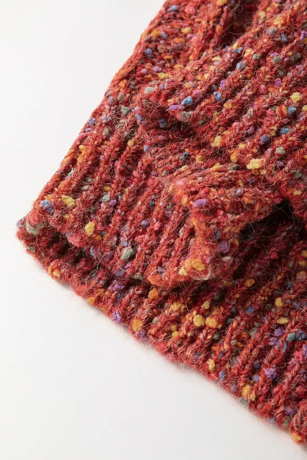 Multicolor Colorblock Confetti Knit Sweater