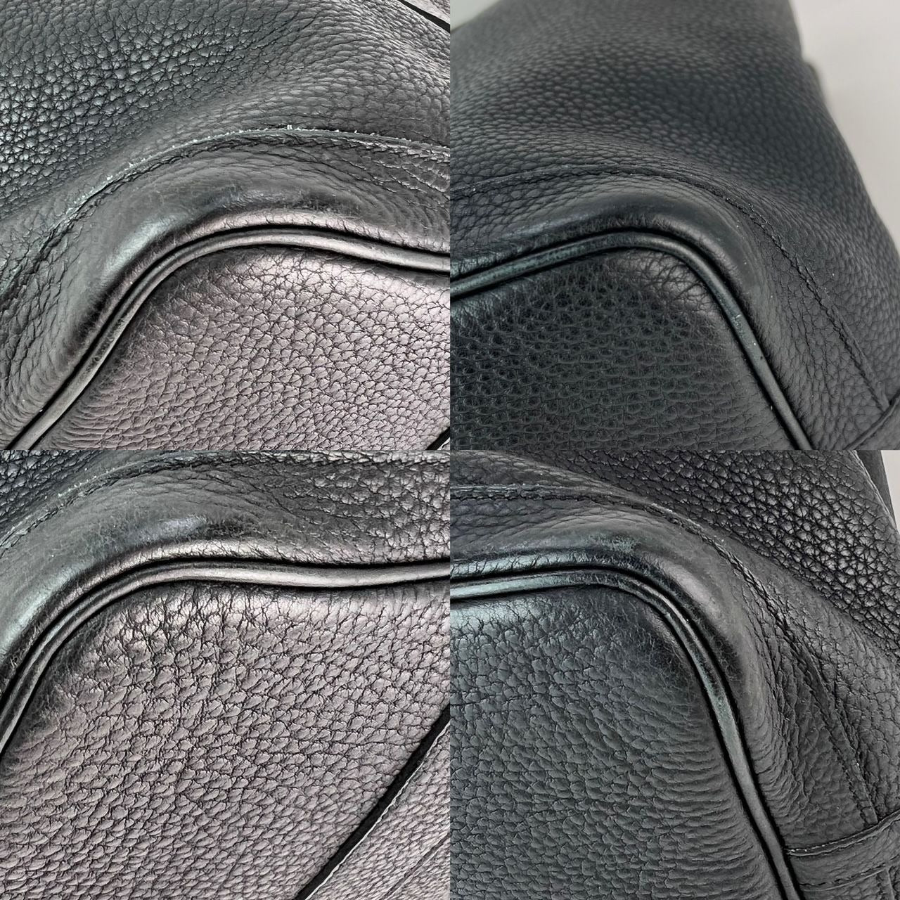 Hermes Negonda Garden Party MM 36 Black Leather Tote