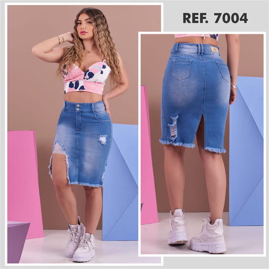 7004 100%  Authentic Colombian Push Up SKIRT