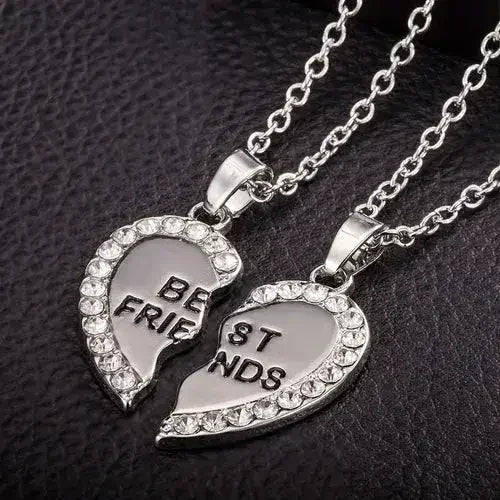 BondedHearts™ – Custom Couple Necklaces (Split Heart Set)
