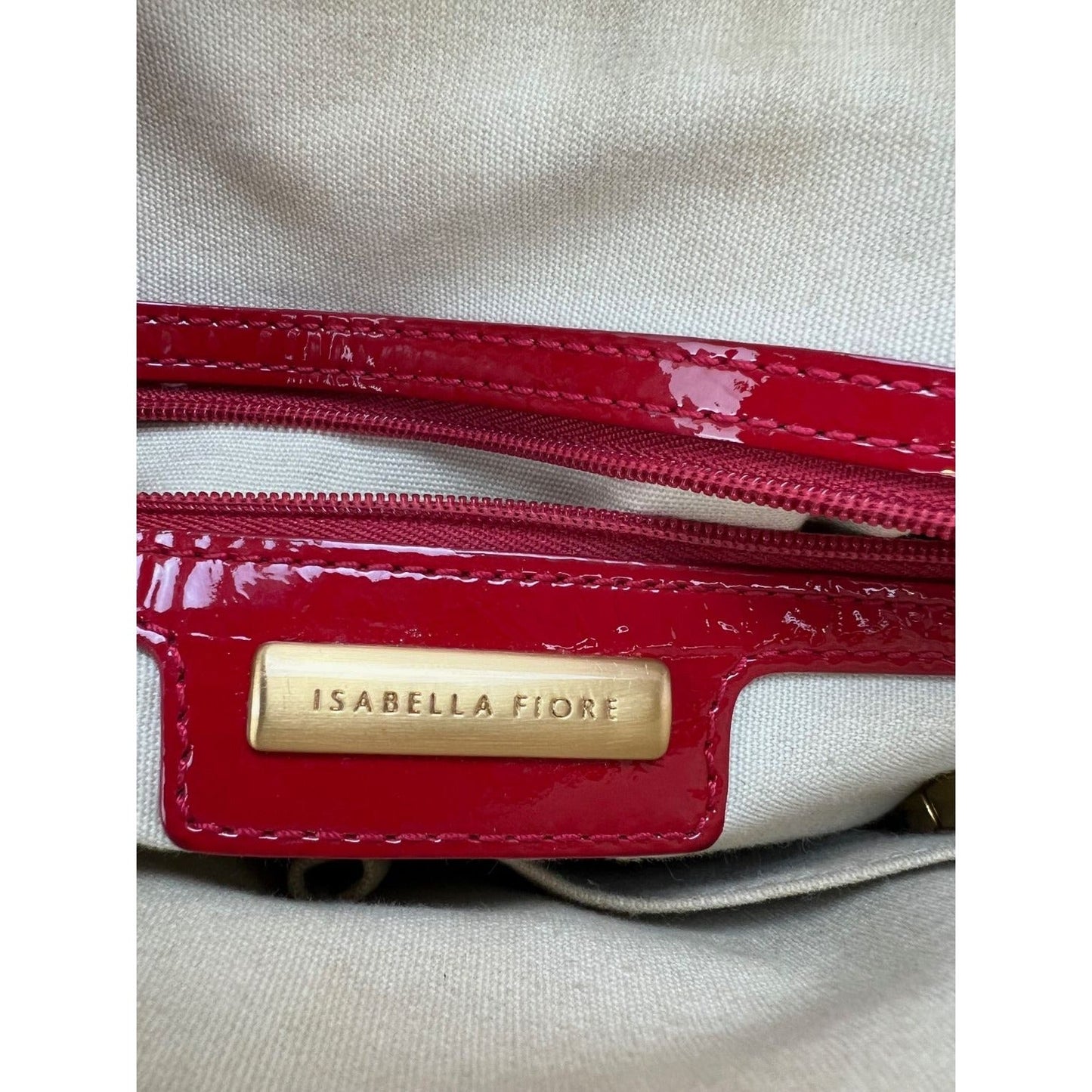 Isabella Fiore Red Patent Leather Hand bag
