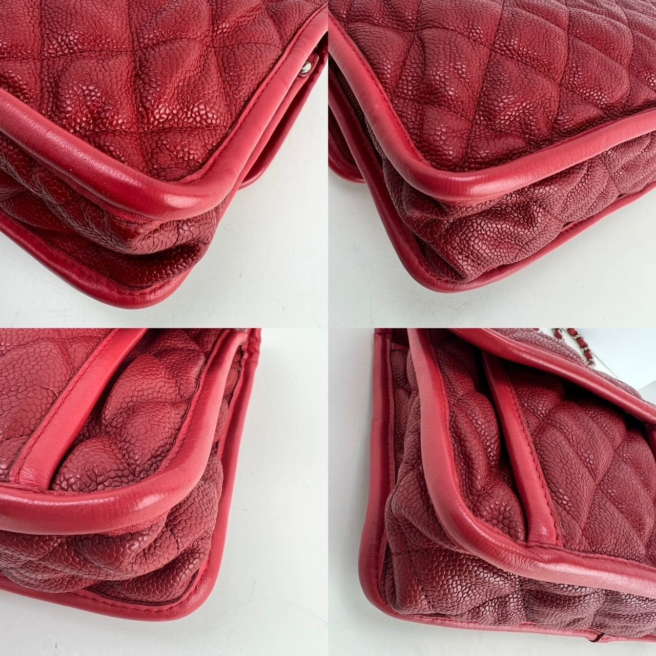 Chanel Caviar Quilted Medium French Riviera Red Flap